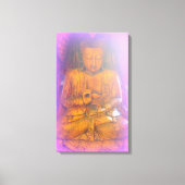 lila Aura Buddha gewickelt Leinwand (Vorderseite)