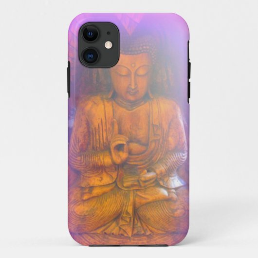 lila Aura Buddha iPhone Fall Case-Mate iPhone Hülle (Rückseite)