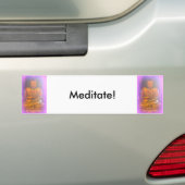 lila Aura buddha meditieren Autoaufkleber (Auf Auto)