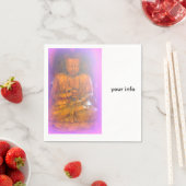 lila Aura Buddha Papierservietten (Beispiel)
