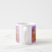 lila Aura Buddhas Espresso Tasse (Rückseite)