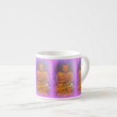 lila Aura Buddhas Espresso Tasse (Vorderseite Rechts)