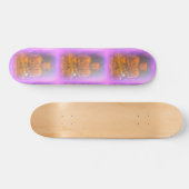 lila Aura Buddhas Skateboard (Horizontal)