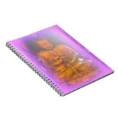 lila Aura-Meditierungs-Buddha-Notizbuch Notizblock (Rechte Seite)