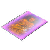 lila Aura-Meditierungs-Buddha-Notizbuch Notizblock (Linke Seite)