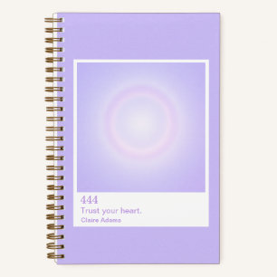 Lila Aura Swatch Engel Zahl Klein Notizblock
