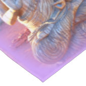 lila Aura vermittelt Buddhas Tischdecke (Schrägansicht)