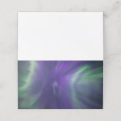 Lila Aurora Borealis-Karte Treuekarte (Außenseite Aufgefaltet)