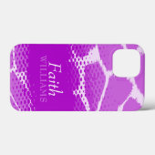 Lila Ausdruck für Tiere Case-Mate iPhone Hülle (Rückseite (Horizontal))