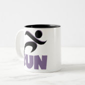 LILA AUSFÜHREN ZWEIFARBIGE TASSE (Vorderseite Links)