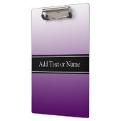 Lila ausgeblendet Personalisiert Klemmbrett (Links)