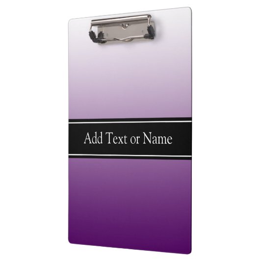 Lila ausgeblendet Personalisiert Klemmbrett (Links)