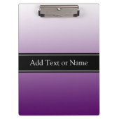 Lila ausgeblendet Personalisiert Klemmbrett (Vorderseite)