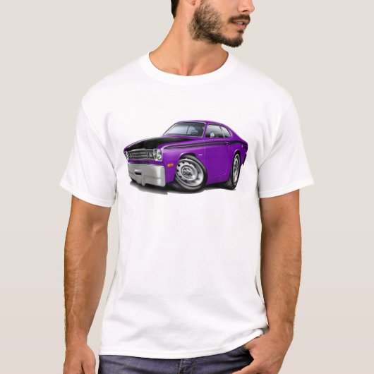 Lila Auto 1970-74 des Staubtuch-340 T-Shirt (Vorderseite)