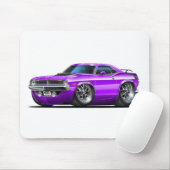 Lila Auto 1970 Plymouths Cuda Mousepad (Mit Mouse)