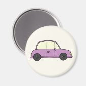 Lila Auto Magnet (Vorderseite/Rückseite)