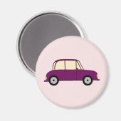 Lila Auto Magnet (Vorderseite/Rückseite)