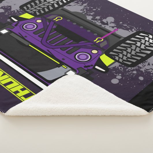 Lila Auto Sherpadecke (3/4)