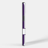 Lila autonale Streifen mit Monogramm Case-Mate iPhone Hülle (Rückseite / Rechts)