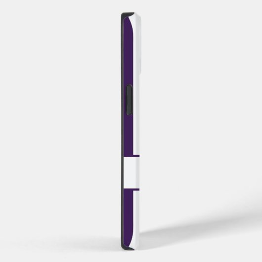 Lila autonale Streifen mit Monogramm Case-Mate iPhone Hülle (Rückseite / Rechts)