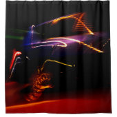 lila Autotanz Duschvorhang (Vorderseite)