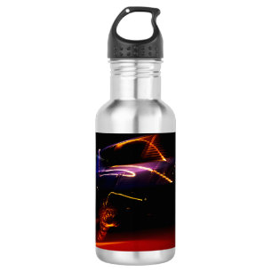 lila Autotanz Edelstahlflasche