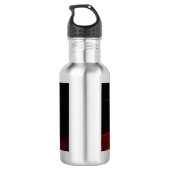 lila Autotanz Edelstahlflasche (Rückseite)