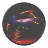 lila Autotanz Eishockey Puck (Vorderseite)