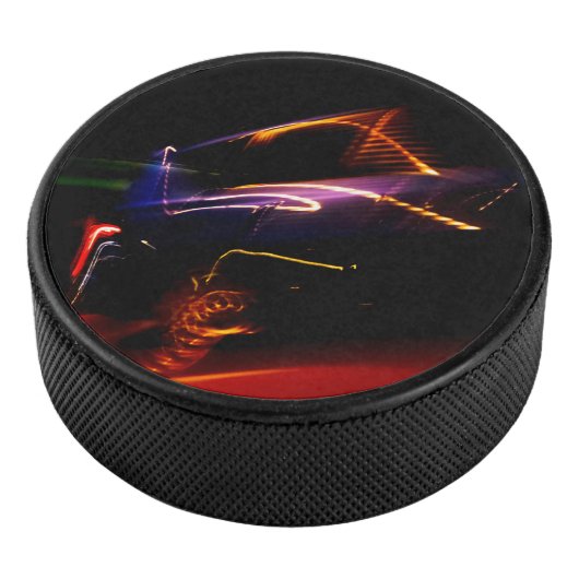 lila Autotanz Eishockey Puck (3/4)