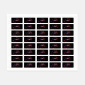 lila Autotanz Etiketten (Blatt)