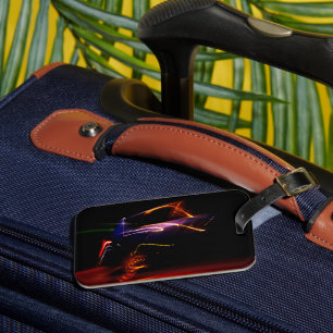 lila Autotanz Gepäckanhänger