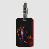 lila Autotanz Gepäckanhänger (Vorderseite Vertikal)