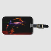 lila Autotanz Gepäckanhänger (Vorderseite (Horizontal))