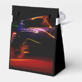 lila Autotanz Geschenkschachtel (Rückseite)