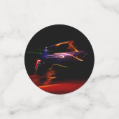 lila Autotanz Konfetti (Klein Vorderseite)