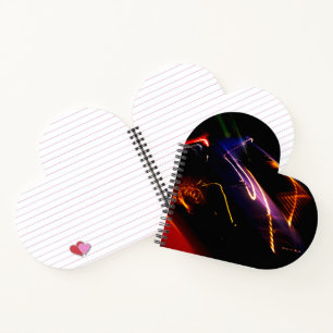 lila Autotanz Notizblock