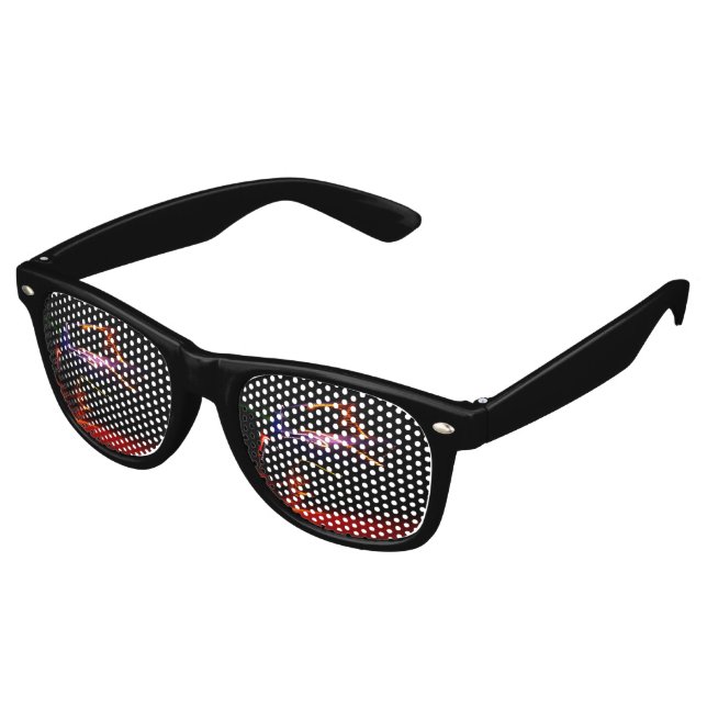 lila Autotanz Partybrille (Schrägansicht)
