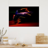 lila Autotanz Poster (Küche)