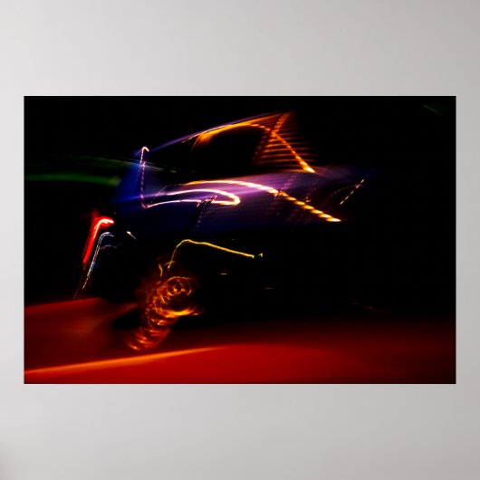 lila Autotanz Poster (Vorne)