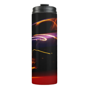 lila Autotanz Thermosbecher