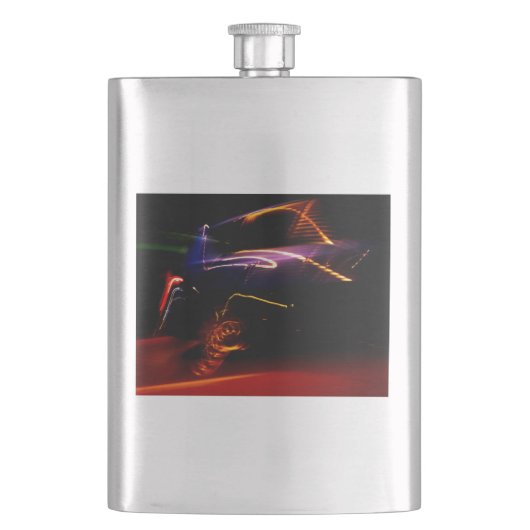 lila Autotanzflasche Flachmann (Vorderseite)