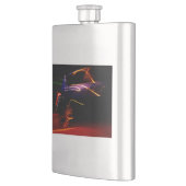 lila Autotanzflasche Flachmann (Links)
