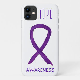 Lila Awareness Ribbon Custom Art iPhone X Fall Case-Mate iPhone Hülle