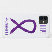 Lila Awareness Ribbon Custom Art iPhone X Fall Case-Mate iPhone Hülle (Rückseite (Horizontal))