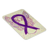 Lila Awareness Ribbon Engel Art Custom Magic Magnet (Rechte Seite)