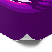 Lila Axolotprint Poster (Ecke)