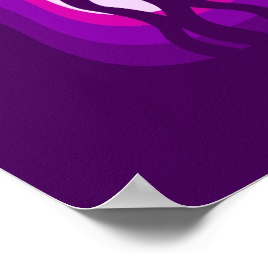 Lila Axolotprint Poster (Ecke)