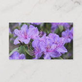 lila Azalea-Blume Visitenkarte (Rückseite)