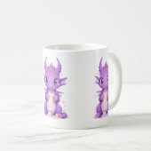 Lila Baby Dragon Kaffeetasse (VorderseiteRechts)