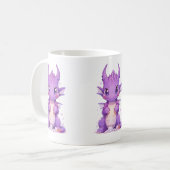 Lila Baby Dragon Kaffeetasse (Vorderseite Links)